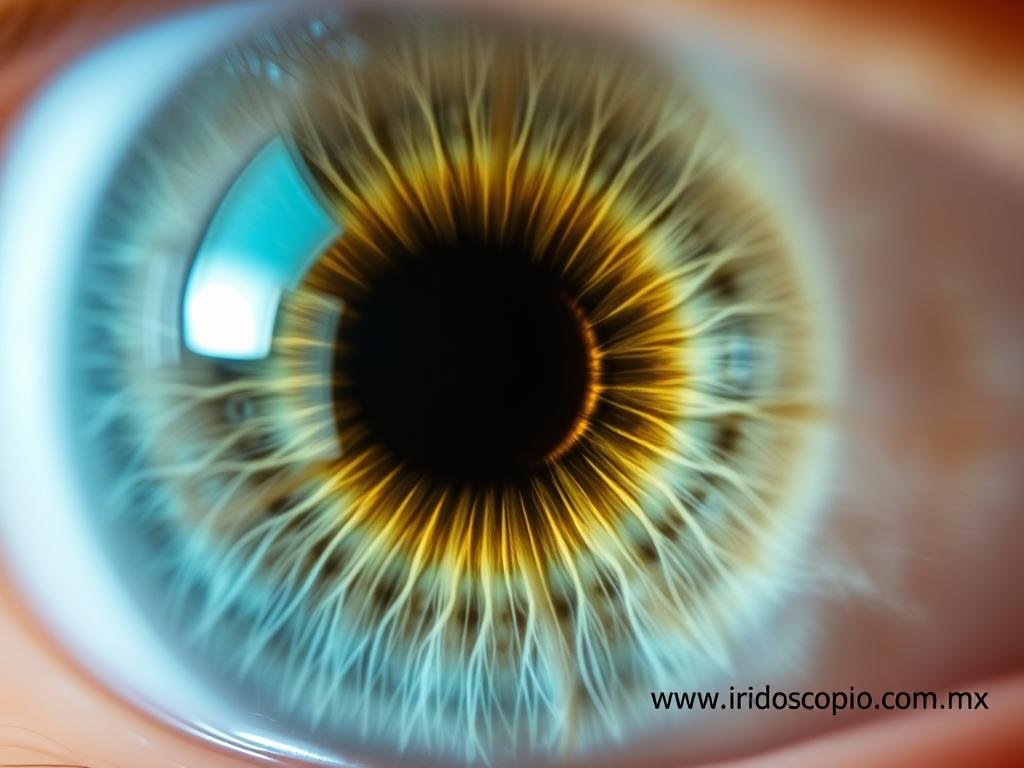 Anillo de neurastemia iridologia visible en el iris