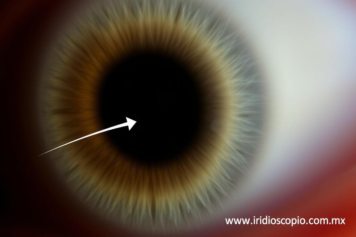 Arco Senil Iridológico en la zona media del iris Arco Senil Iridológico en la zona media del iris