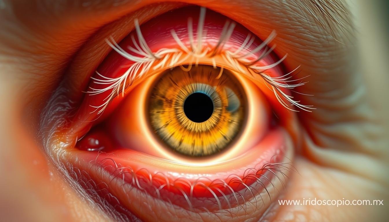 Arco Senil visible en el iris humano