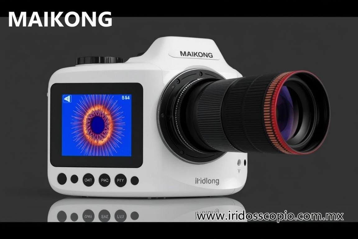 Cámara de Iridología MAIKONG con alta resolución para captura de imágenes del iris