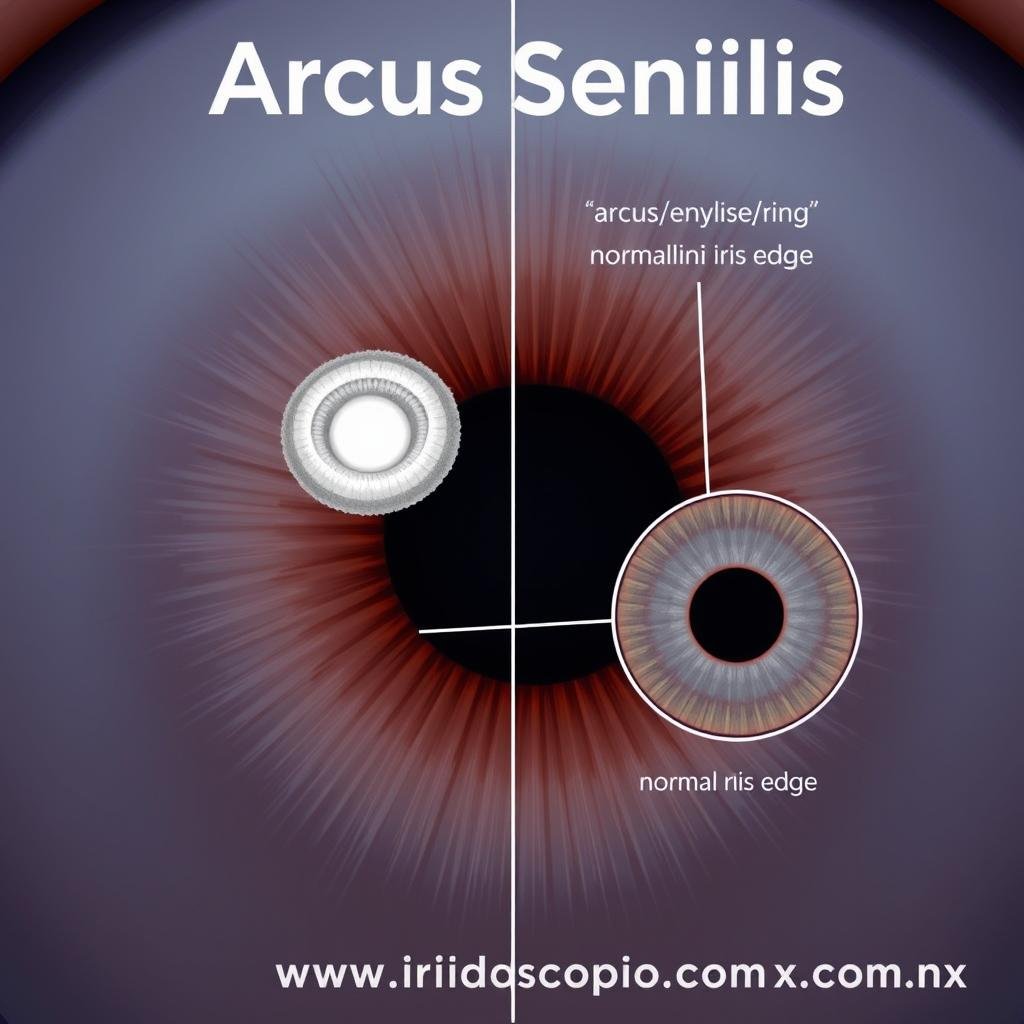 Características visuales del Arco Senil Iridológico