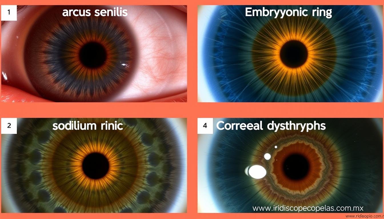 Comparación visual entre arco senil y otras condiciones similares Comparación visual entre arco senil y otras condiciones similares