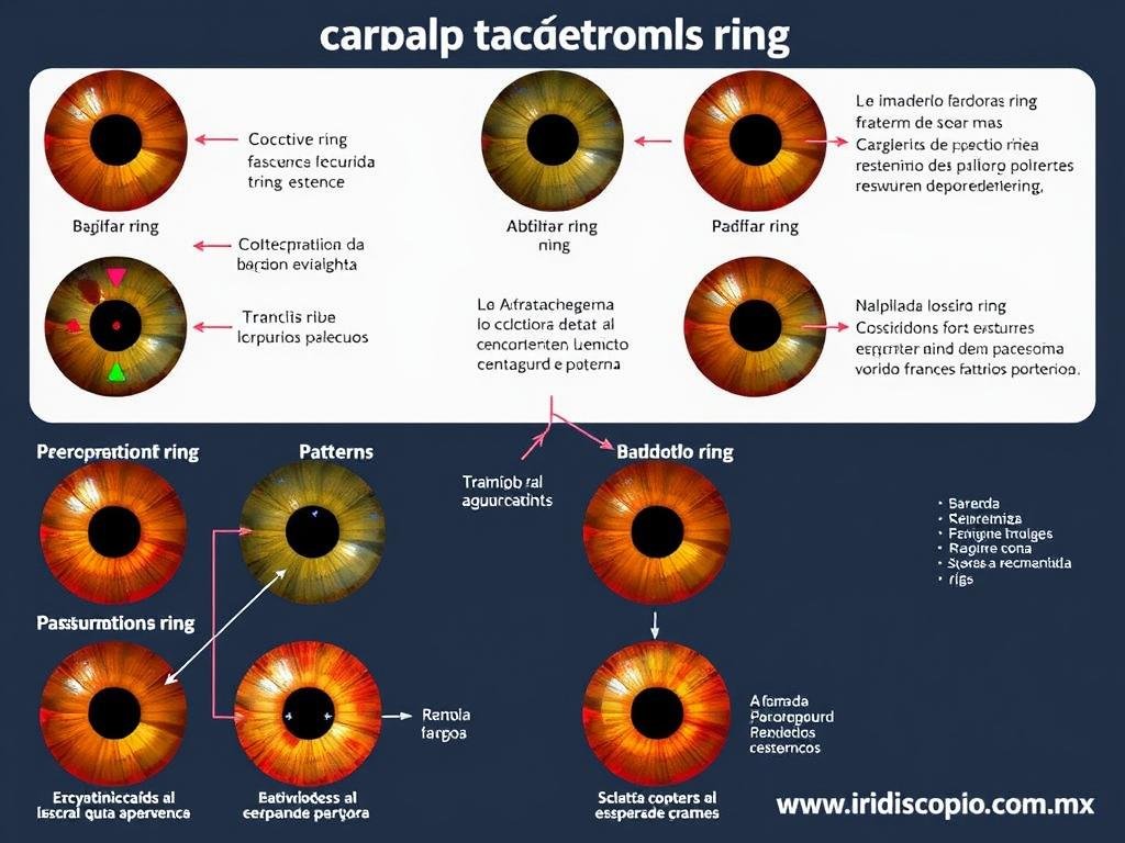 Diferentes patrones del anillo de absorción iridología y su interpretación