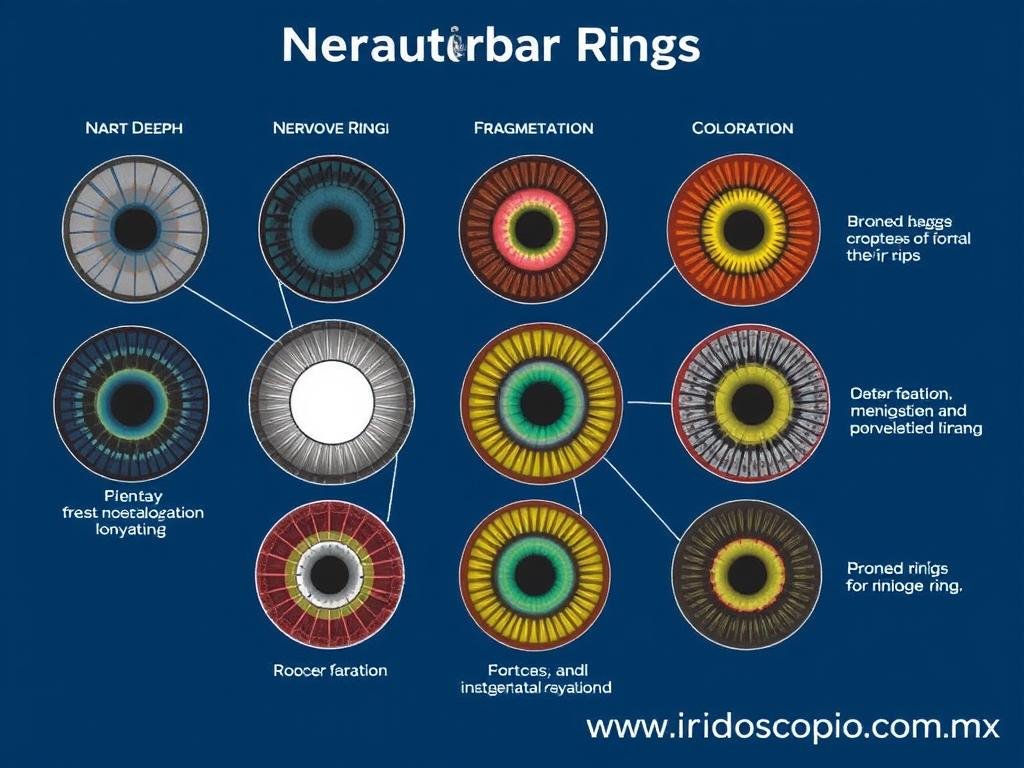 Diferentes tipos de anillos nerviosos y su interpretación en iridología Diferentes tipos de anillos nerviosos y su interpretación en iridología