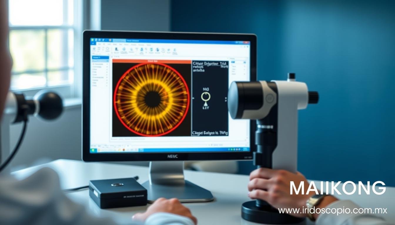 Equipo completo MAIKONG para diagnóstico profesional en iridología