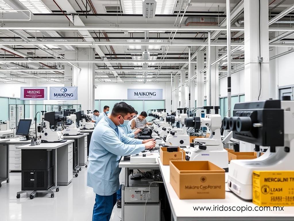 Instalaciones de fabricación de MAIKONG con 21 años de experiencia en tecnología para iridología
