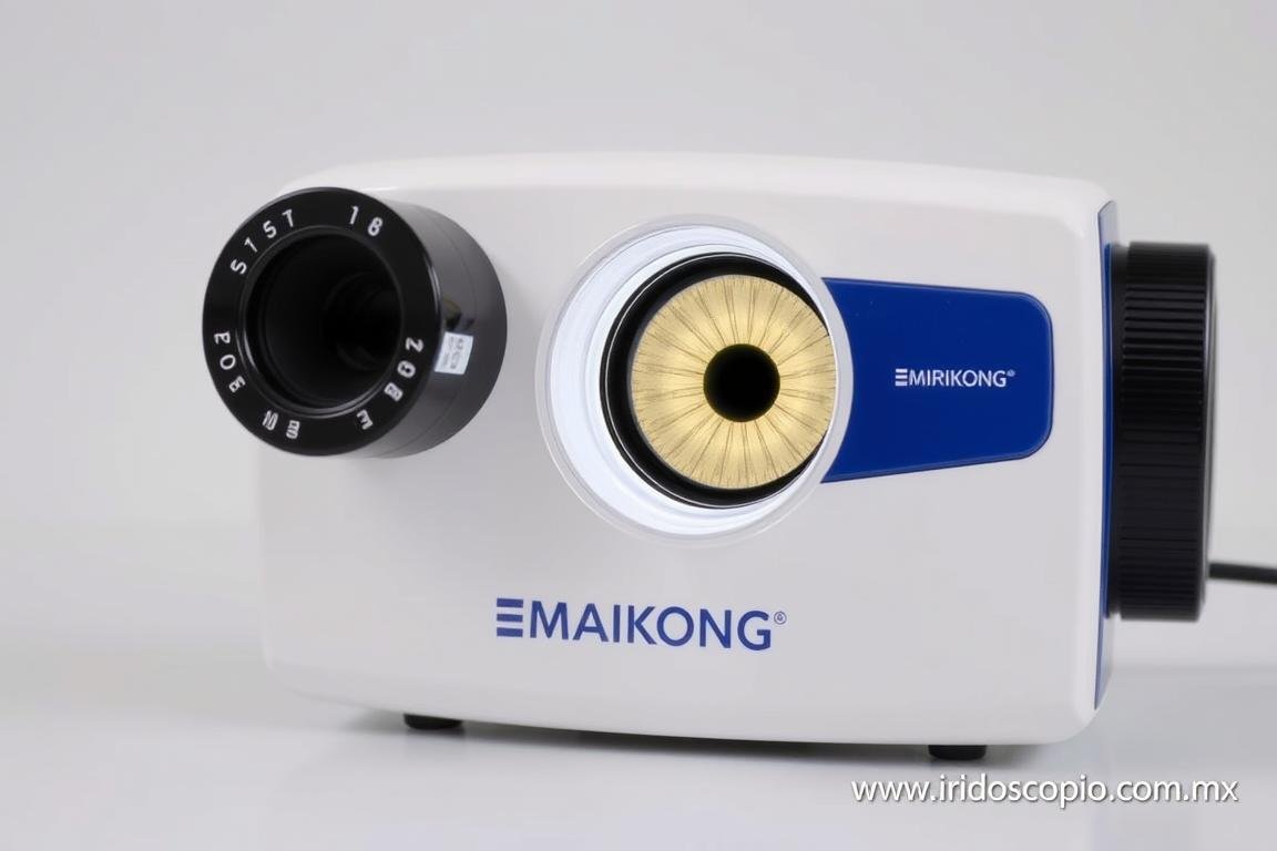 Iridoscopio profesional MAIKONG para análisis detallado del iris