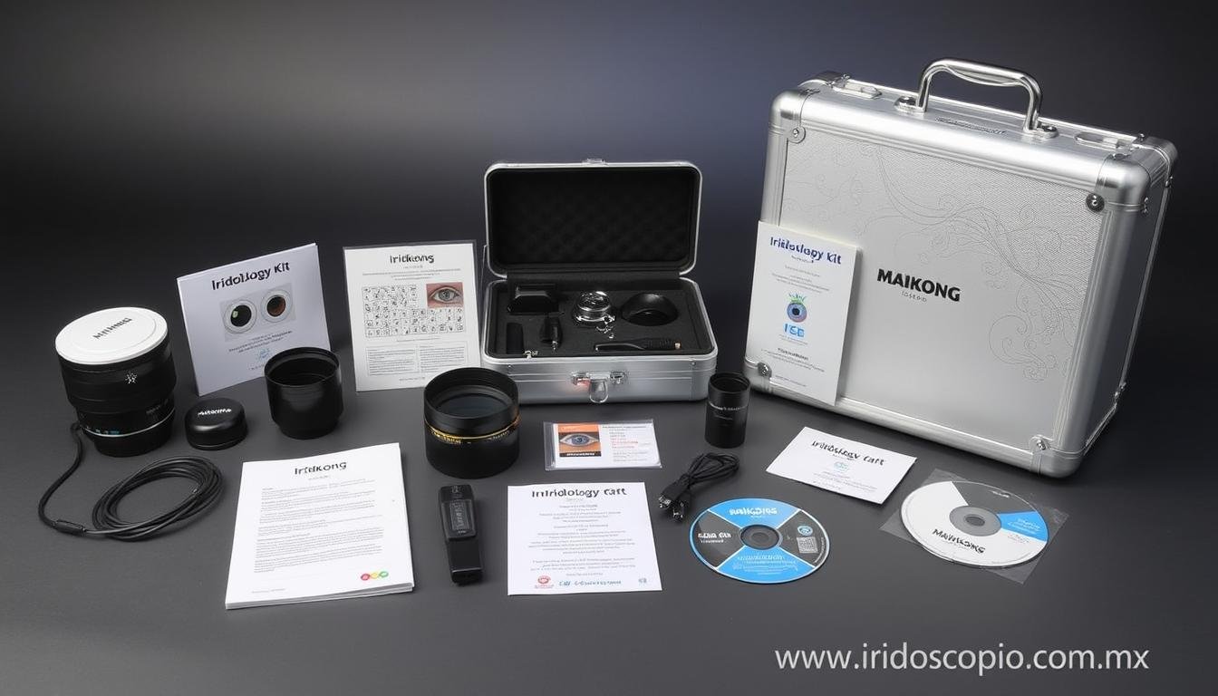 Kit completo de Iridología MAIKONG con accesorios