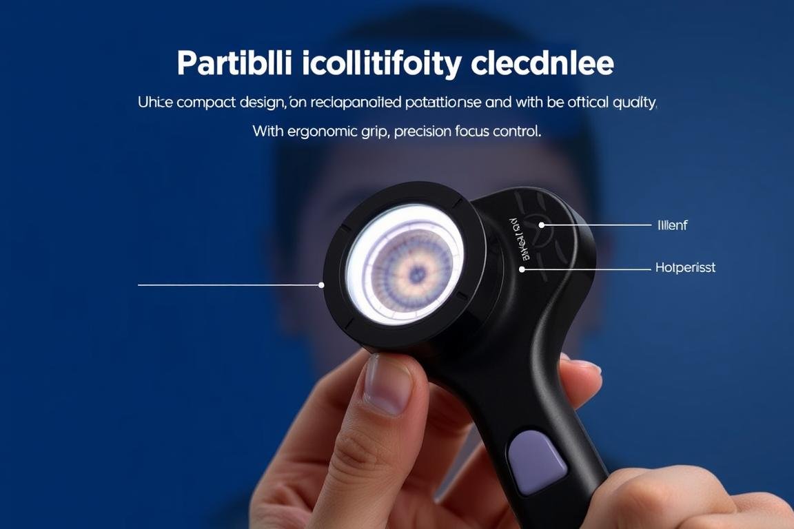 Lupa de Iridología MAIKONG portátil para diagnósticos rápidos