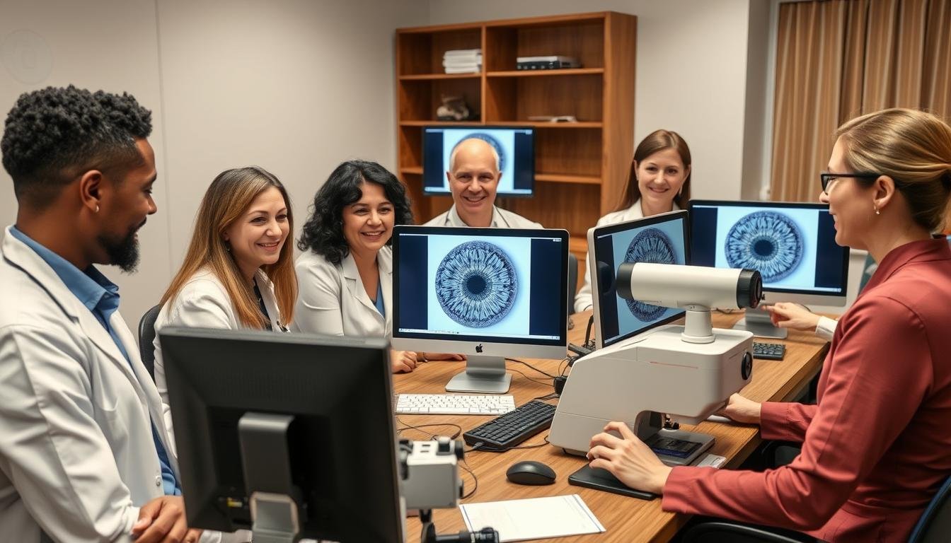 Profesionales satisfechos con equipos MAIKONG para iridologia